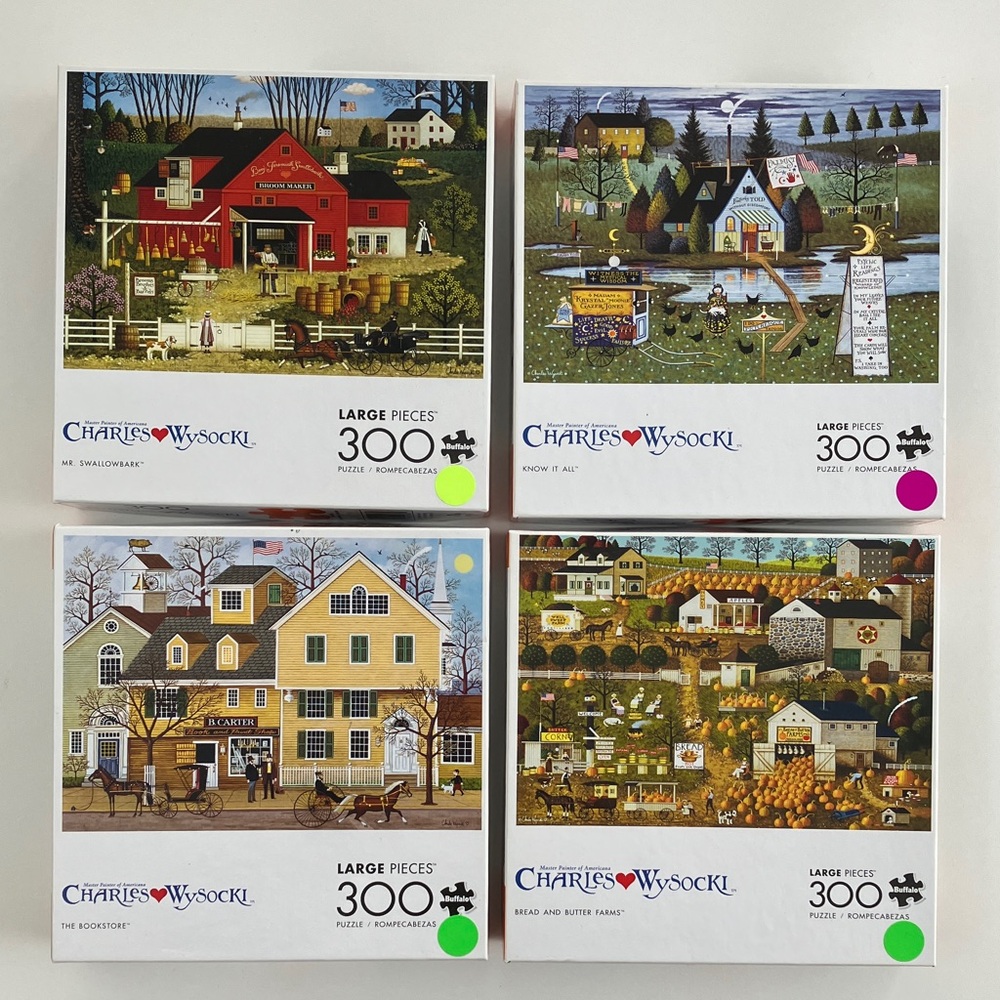 Charles Wysocki Large Piece Puzzle Bundle